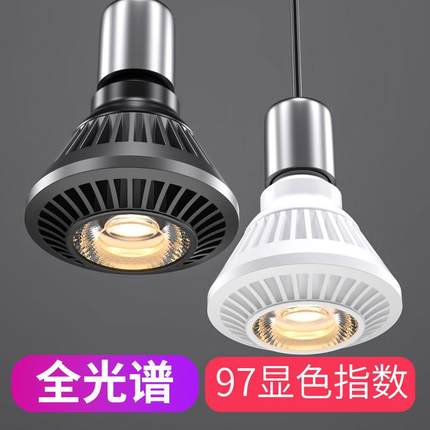 全光谱高显色E27螺口LED灯泡pa20 30 38灯杯植物生长补光灯餐厅灯