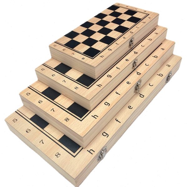 销国际象棋套装木制竞技可折叠三合一益智玩具直实木式