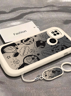 适用红米8新款9手机壳9A9C硅胶10全包10A防摔10X/pro网红12爆款12R创意13R/C可爱14R时尚Turbo3渐变叮当猫