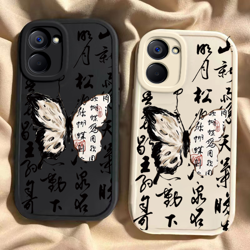 真我V23V30硅胶中国风手机壳