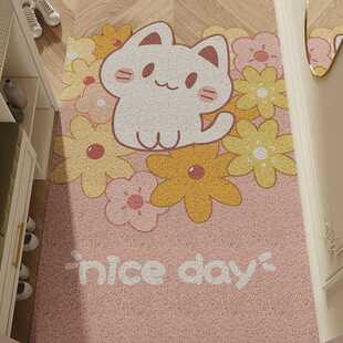入户门垫卡通PVC丝圈地垫门口内外蹭脚垫防滑进门可裁剪家用垫子