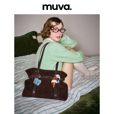 MUVA袢带烧麦单肩包包女款秋冬高级感通勤超大容量