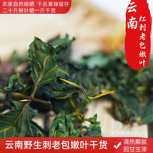云南野生红刺老苞树叶干货
