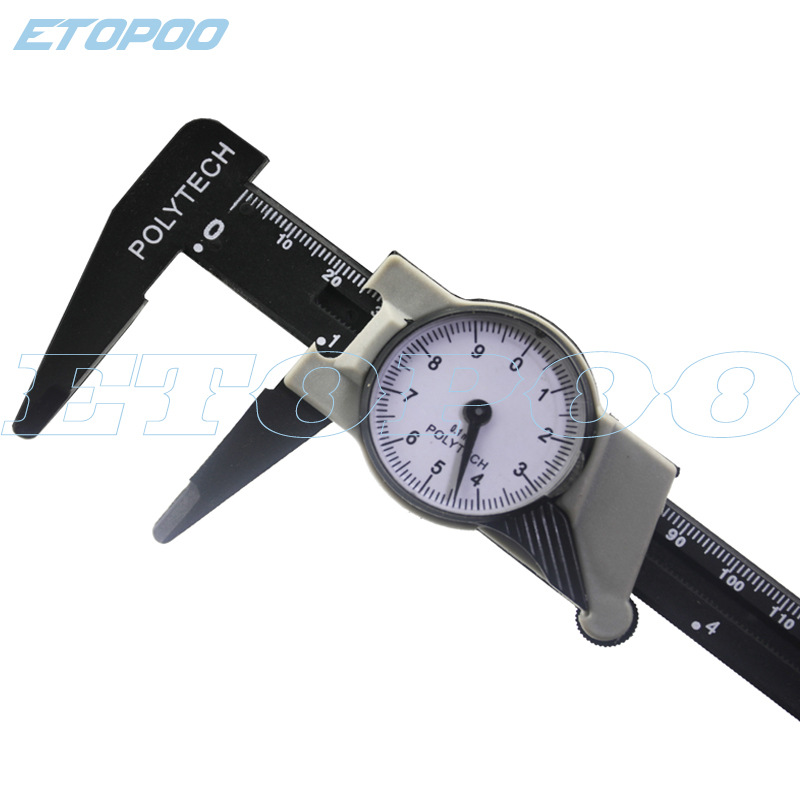 0-150mm 0.1mm塑料带表卡尺 带表游标卡尺 乳房带表卡尺