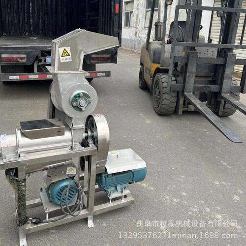 大型商用桃果汁压榨机苹果甜梨菠萝柚子工业榨汁机枇杷打浆榨汁机