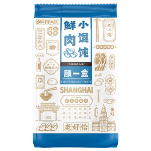 顾一盒面点鲜肉薄皮小馄饨上海特产手工方便速食冷冻半成品早餐