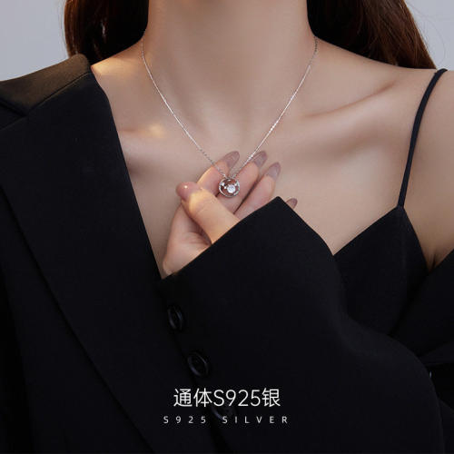 S925银北斗七星项链女小