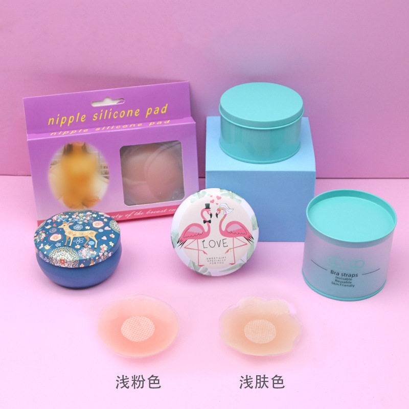 美国NuBra胸贴夏季一次性乳贴小胸薄款透明硅胶乳贴乳头贴防水礼