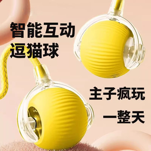 猫玩具猫咪智能逗猫球自嗨解闷