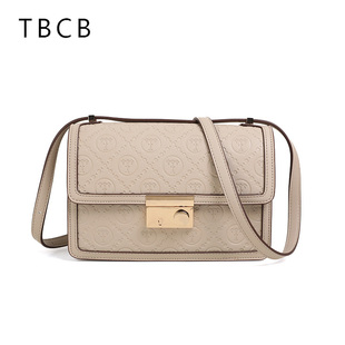 【10号】TBCB新款女士斜挎包百搭小众通勤压花单肩包