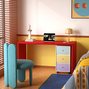 独也/Montana书桌移动桌下柜彩色办公桌多巴胺带抽屉收纳柜可定制