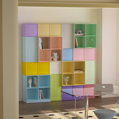 独也/Montana组合书柜满墙柜手办柜置物柜客厅展示柜可定制多巴胺