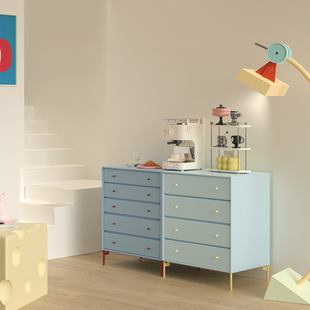 独也/Montana意式极简三四五斗柜北欧储物斗柜多巴胺家具卧室柜子
