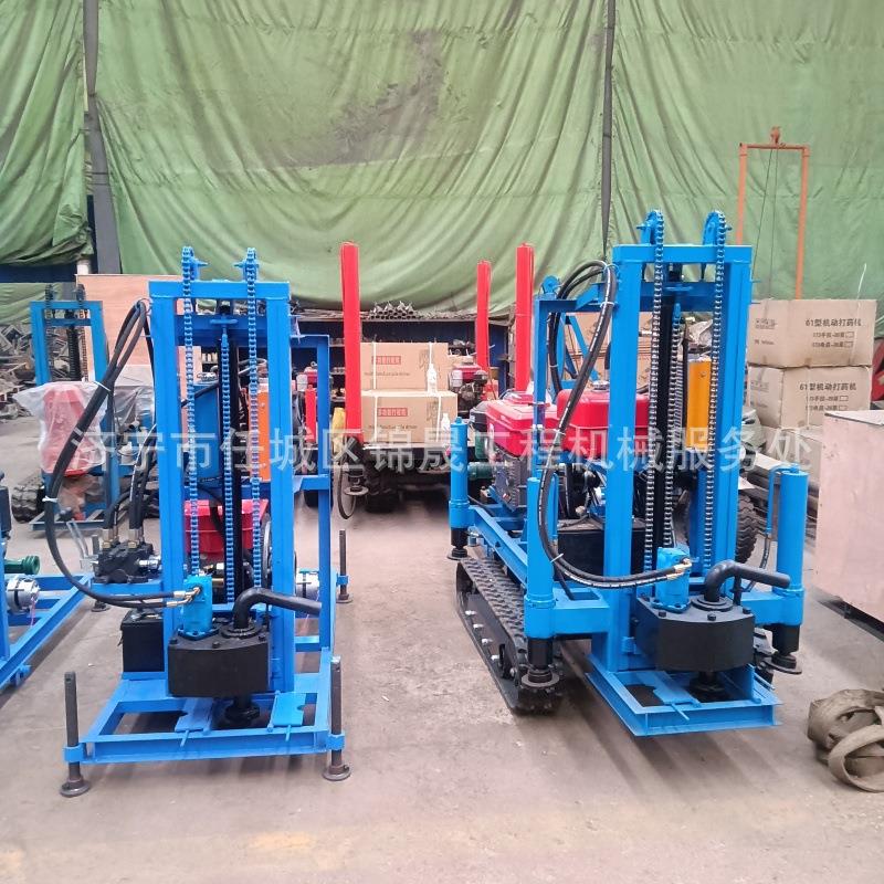柴油液压款钻井机轮式22马力履带行走庄户挖井设备灌溉井打井机