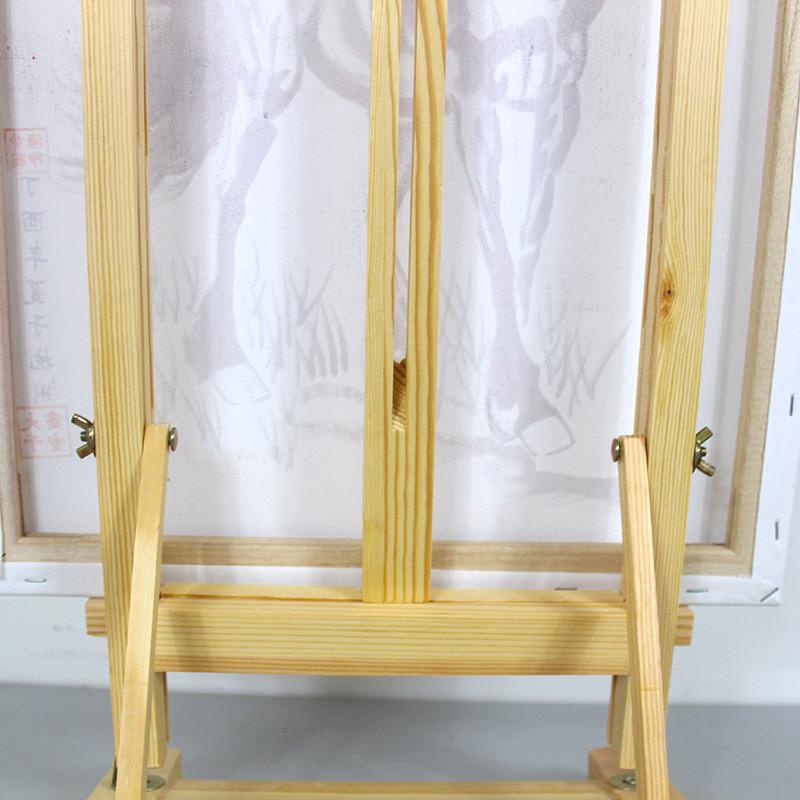 中号台式桌面台式画架松木桌面展示架H小型折叠美术儿童组装板画