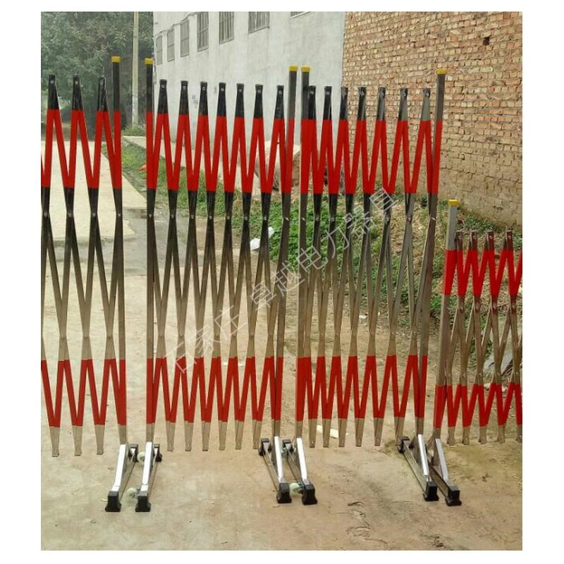 移动不锈钢伸缩围栏小区s临时施工现场门花果园林篱笆围栏安全防