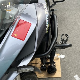 适用钱江骁600GS防摔保险杠侧摔保护架GJ600GTS改装 加强上护杠