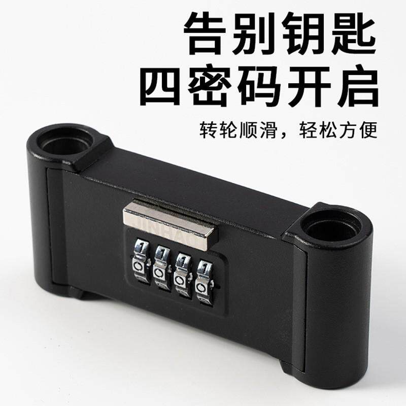 密码玻璃门锁U型l玻璃门密码锁双门密码U型锁防盗双开门.店密码插