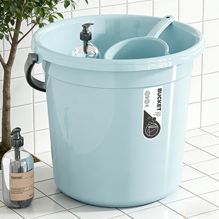 水桶学生宿舍专用加厚大号洗衣洗澡桶家用储水塑料桶住校桶盆套装