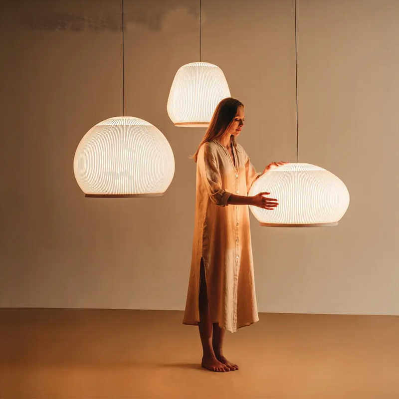 Vibia Knit西班牙设计师氛围吊灯现代奶油风客厅卧室蘑菇落地灯具