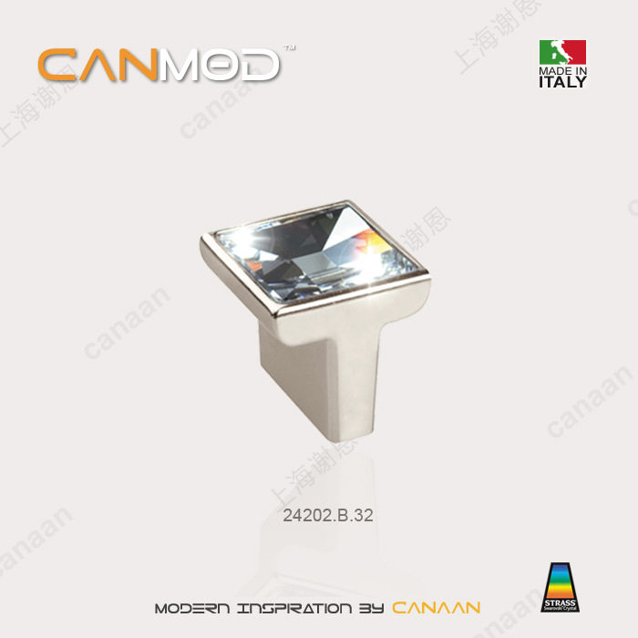 Canmod迦南原装意大利进口现代抽屉柜门水晶拉手24202型号