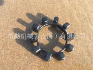 ES75 上海布勒红色黄绿梅花联轴器缓冲垫 弹性体CJ42