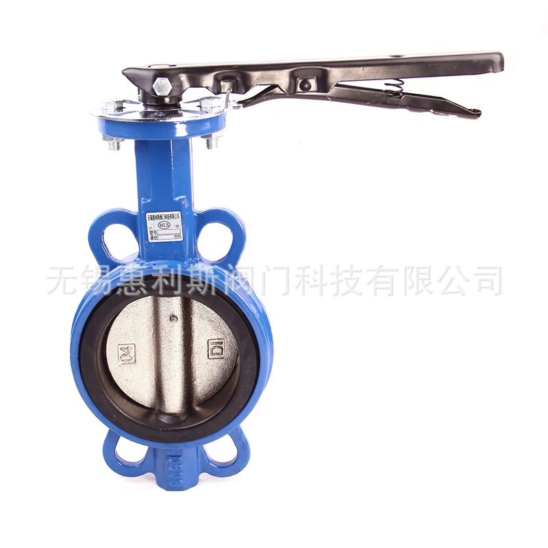 厂家供应D71X-16 对夹式手柄蝶阀 乙丙橡胶手动蝶阀  DN100