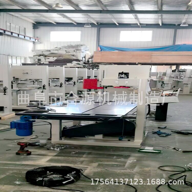 合源滑轨轨道推台锯 344型号烧纸黄纸切纸机 左右修边锯
