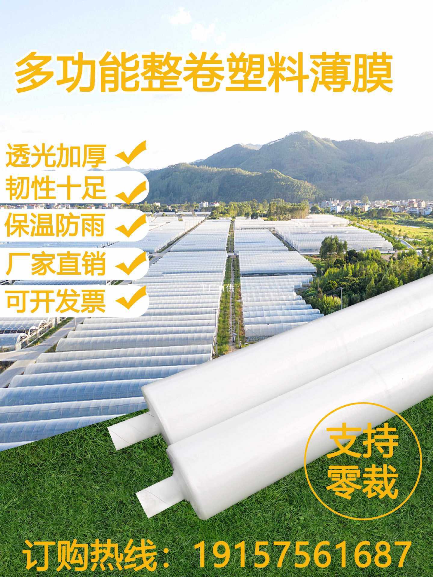 批发加厚透明防水塑料布塑料薄膜整卷大棚膜家具防尘塑料布商品包