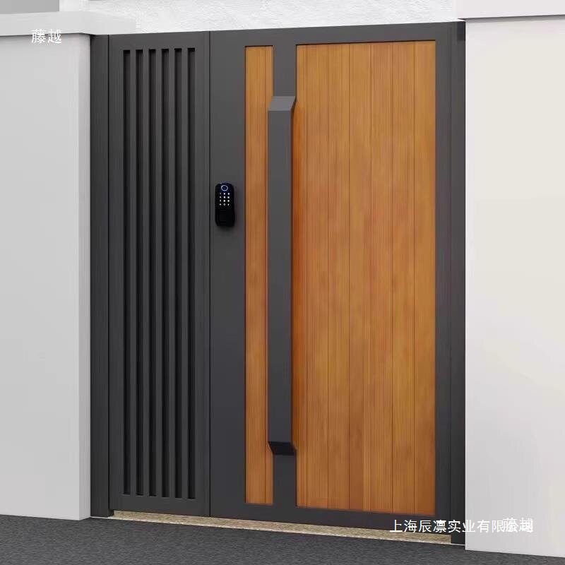 铝合金庭院门户外花园门不锈钢别墅大门乡村民宿院子铝艺栅栏大门