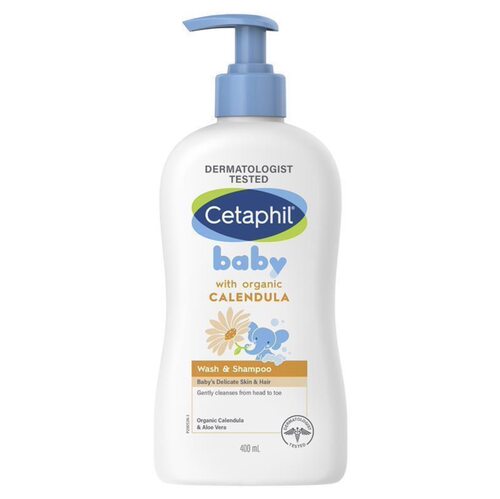 Cetaphil丝塔芙儿童身体乳洗发水沐浴露洗发沐浴两用金盏花400ml