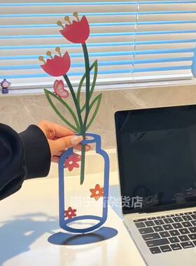 家居精致插花好物电视柜玄关桌面花瓶摆件客厅平面花束软装装饰品