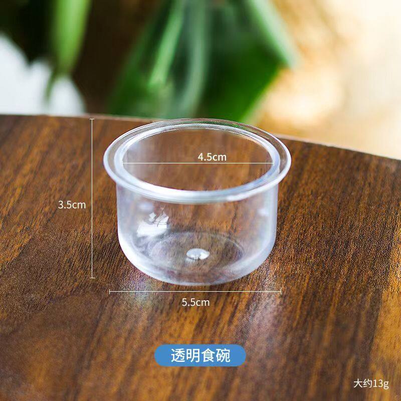 亚克力二合一喂水饲喂器具鹦鹉防撒食盒食盆夹杯喂食器件
