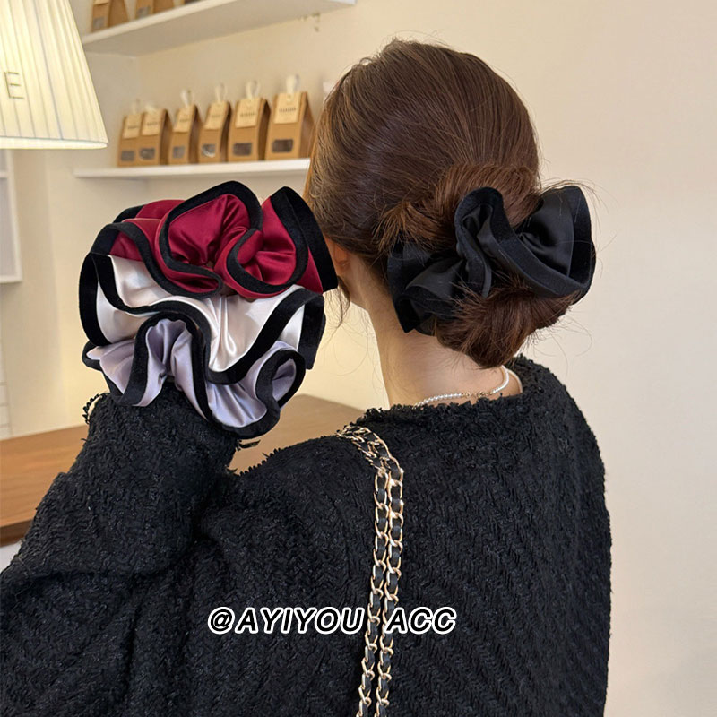 赵露思同款法式高级感大肠发圈