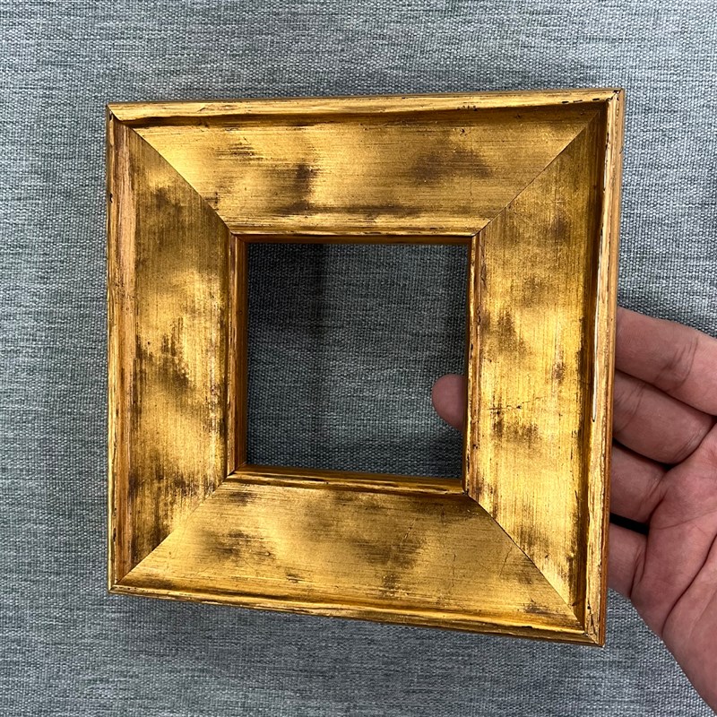 热销复古金色素面做旧实木画框定制外框油画框挂墙大画框小众装饰