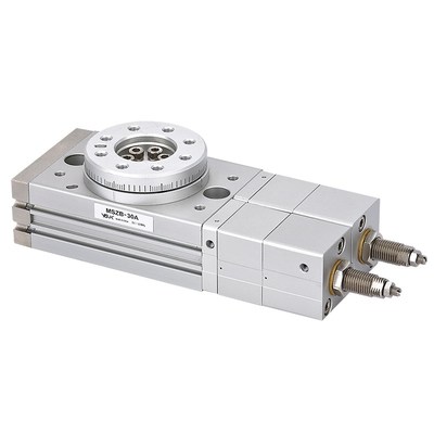 SMC型a回转摆动气缸MSZA/MSZB10 20 30 50三位置定位转台式MSZ气