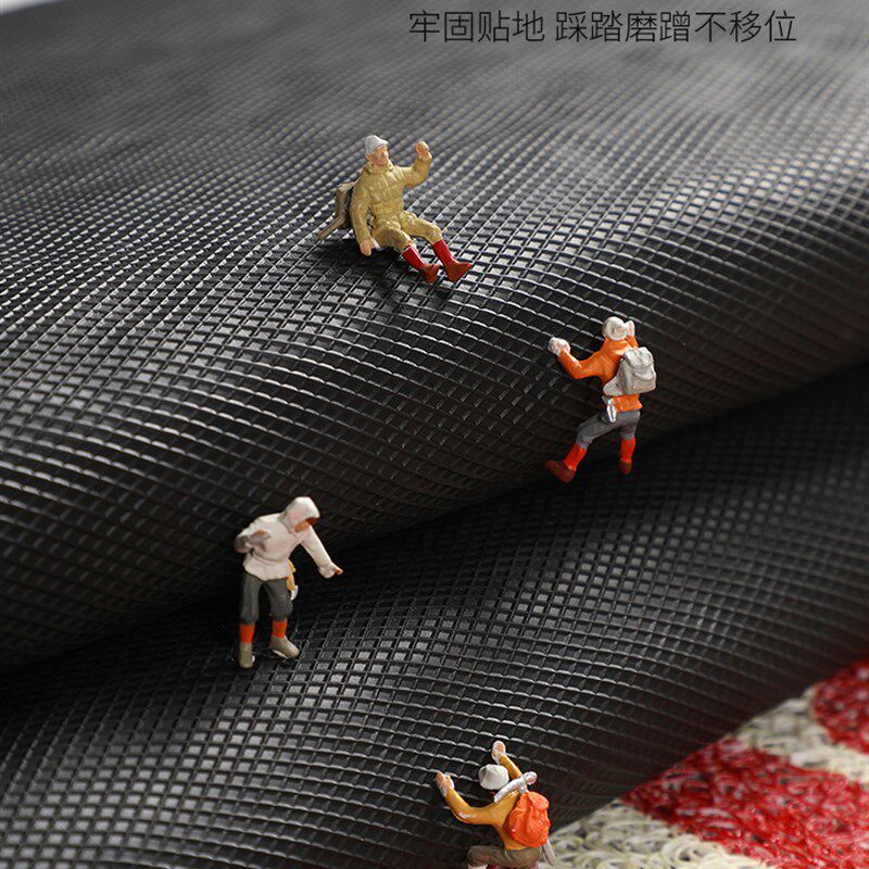 极速地垫入户门垫进门门口脚垫家用红色玄关丝圈防滑X垫门外可裁