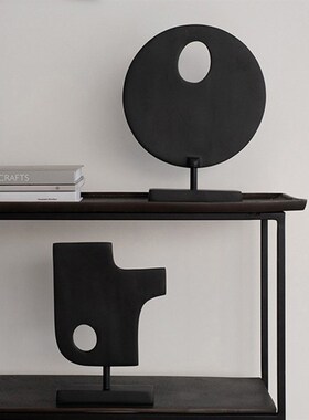 北欧轻奢套装立体几何摆件简约轻奢家居客M厅玄关艺术软装饰品组