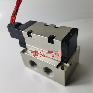 单电控换向阀 D二位五通电磁阀I 带底座 PS340S