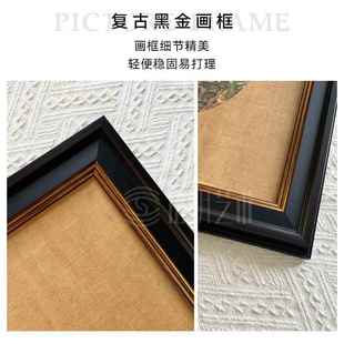 美克美家中古挂画新中式入户玄y关走廊装饰画法式复古餐厅好寓意