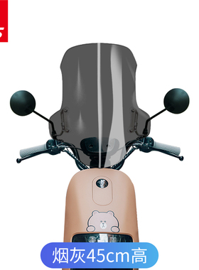 适用9九号电动车A30C qA35 A40 A65 A+改装风挡挡风玻璃前挡风板