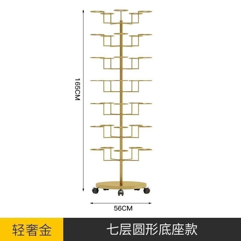 帽子收纳架 f适合太阳帽 鸭舌帽 多层帽拖展示架 落地 可移动网红