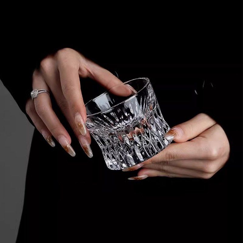 MOLA.Lunar.酒具北欧水晶玻璃烈酒杯威士忌洋酒杯中U古杯子  月