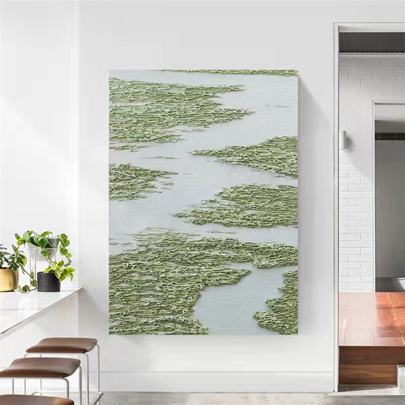 现代简约纯手绘客厅壁画餐厅装饰画玄关过J道走廊3D立体感肌理油