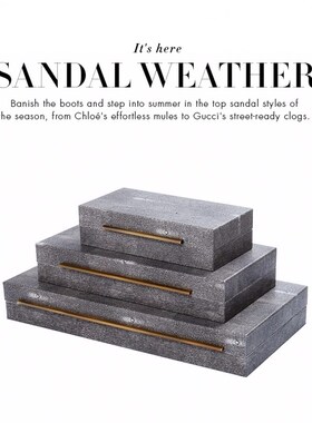 别墅样板房床头柜书架桌茶几高档装饰首饰盒N托盘客厅书房卧室摆