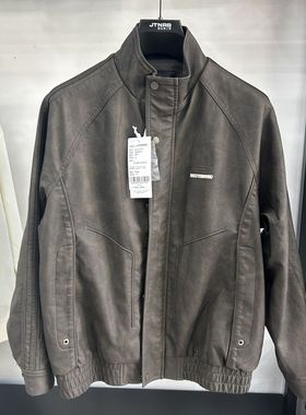 街头男人帮正品2025冬季新品男装加绒皮衣AD2606003