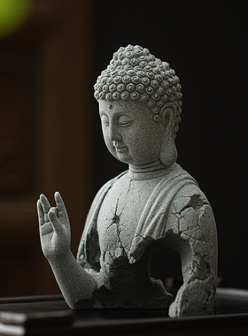 新中国禅宗如来佛像半长佛饰创意释迦牟尼家居装饰入口