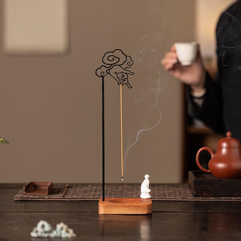 创意香插线香底座香炉线香倒挂式香薰炉座点香座家用室内熏香摆件