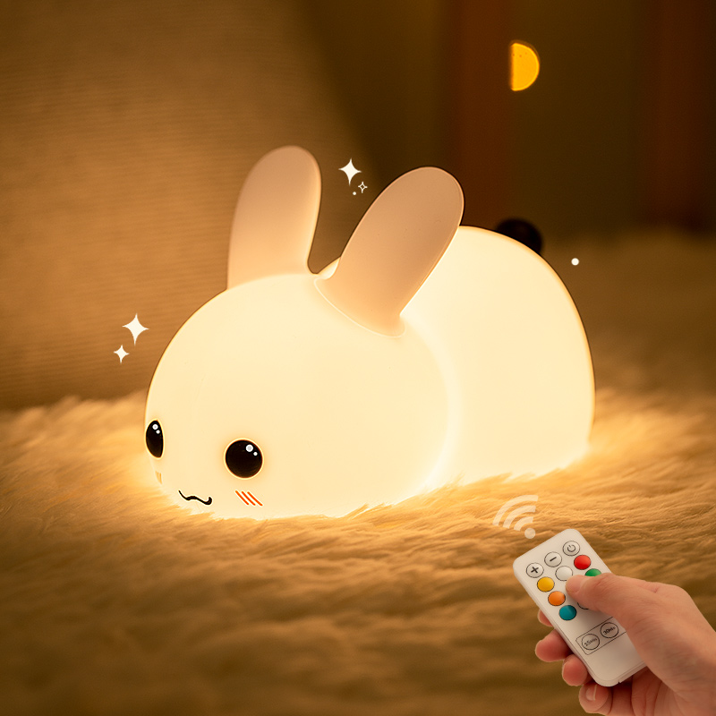 兔子硅胶小夜灯可充电卧室