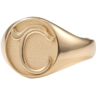 红山玉龙戒指 18K黄金铂金纯足金中式复古风生肖属龙形图章男女戒